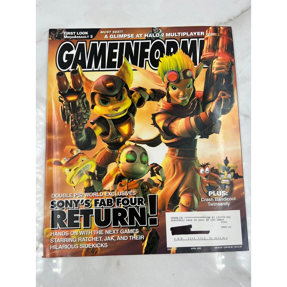 Game Informer Issue 132 April 2004 Jak 3 Ratchet & Clank PS2 Resident Evil Ad